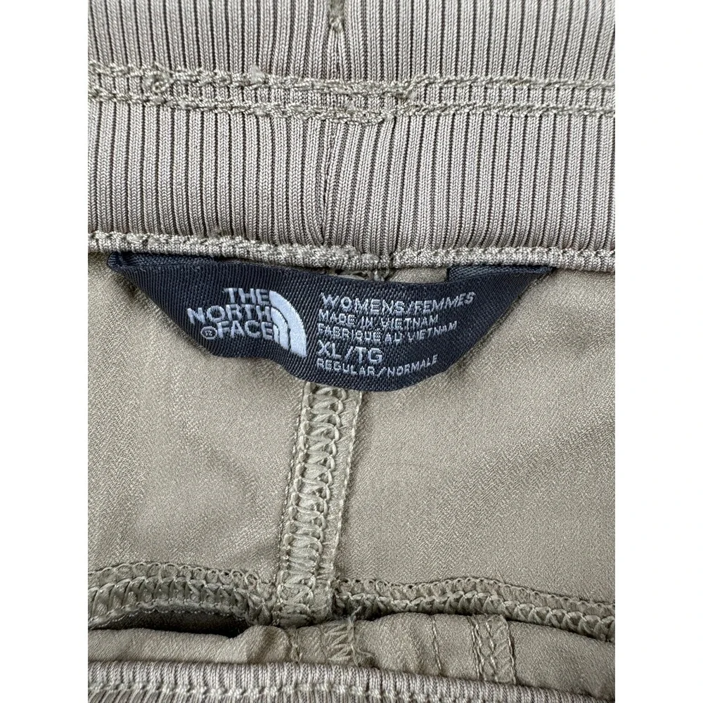 The North Face Aphrodite 2.0 Capri Pants Khaki Tan Herringbone Womens XL Regular
